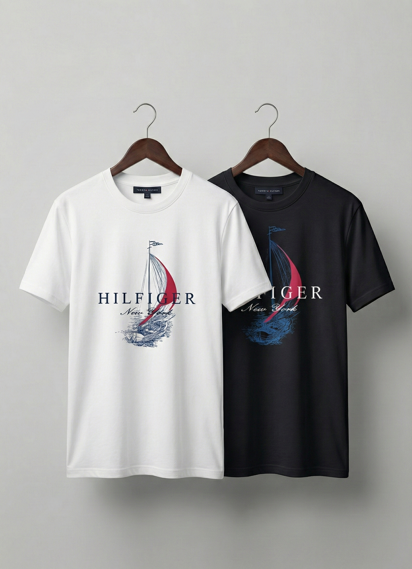 Ribbed Crewneck T Shirt