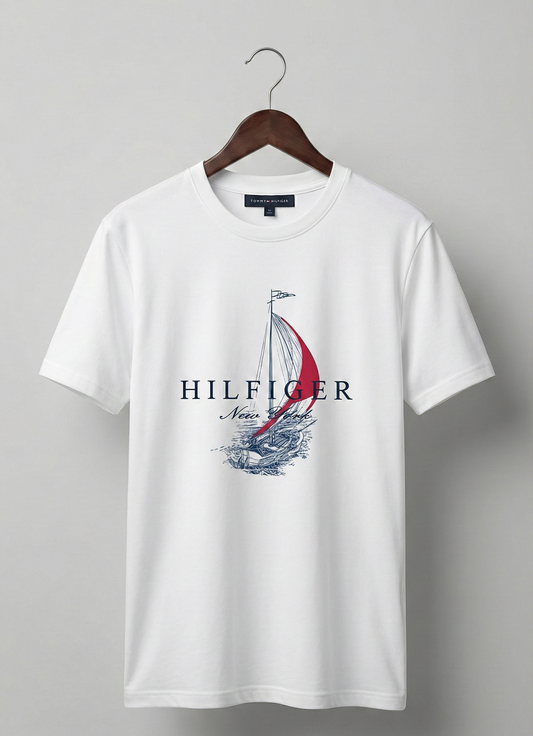 Ribbed Crewneck T-Shirt