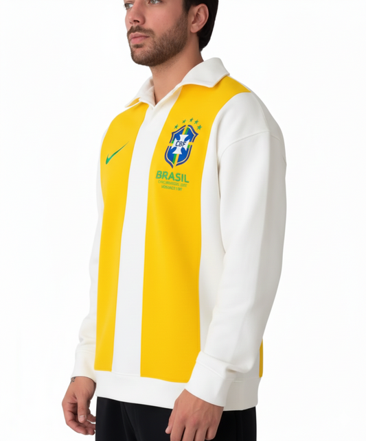 Heritage Brazil Stripe Polo Sweatshirt