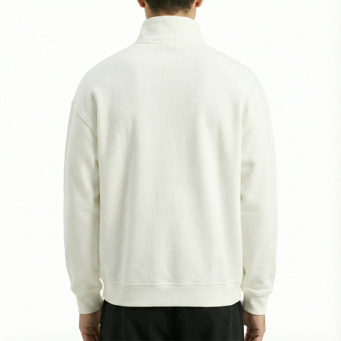 The Creation Lab FW 2025 Quarter Zip Sweatshirt White