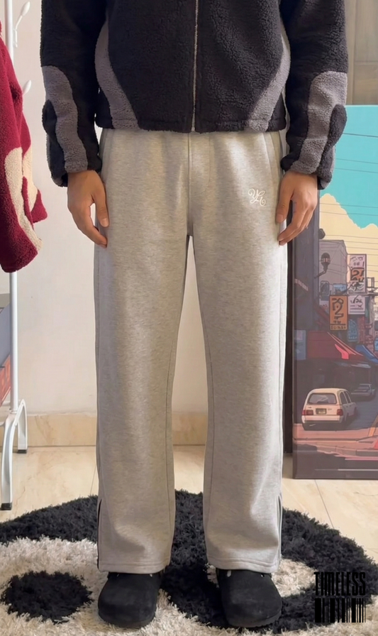 Men's Heather Grey Daily Wear Trousers